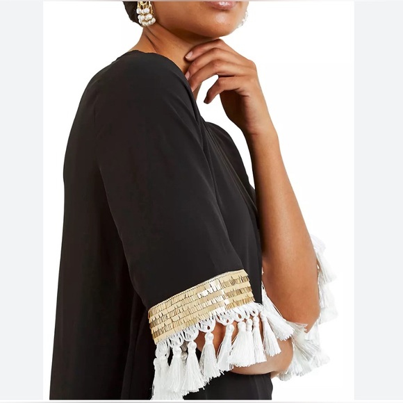 Mestiza New York Shimmy Shimmy Tassel Top Women’s Size Small Sequins Luxury